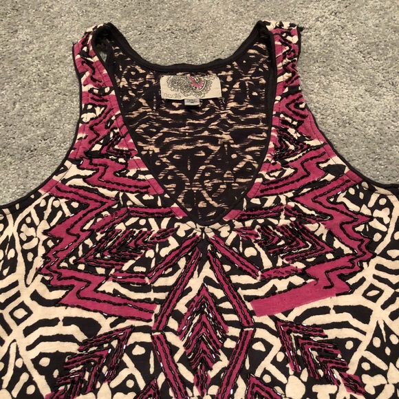 Ecote Embellished Racerback Tank - Picture 2 of 5